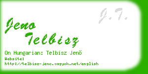 jeno telbisz business card